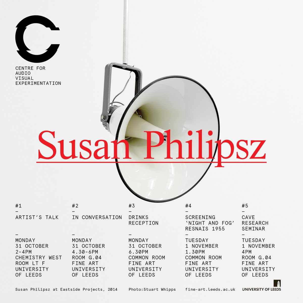 CAVE Susan Philipsz Poster
